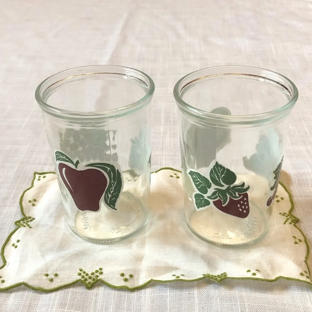 Vintage Pair of Bama Jelly Jars